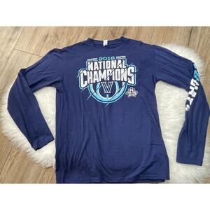 Villanova Wildcats 2016 National Championship Long Sleeve T Shirt size Medium